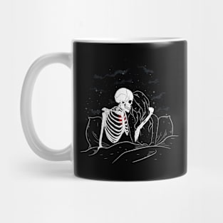 Skeleton love galaxy girl Mug
